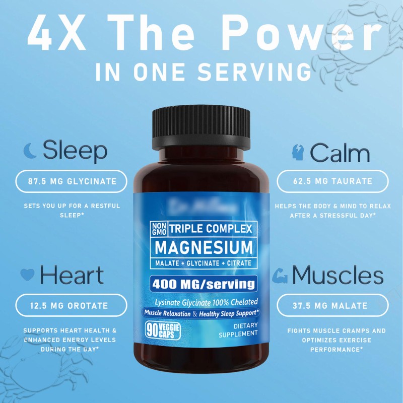 Magnesium Capsules Factory - Bone Health Stress Relief Mineral