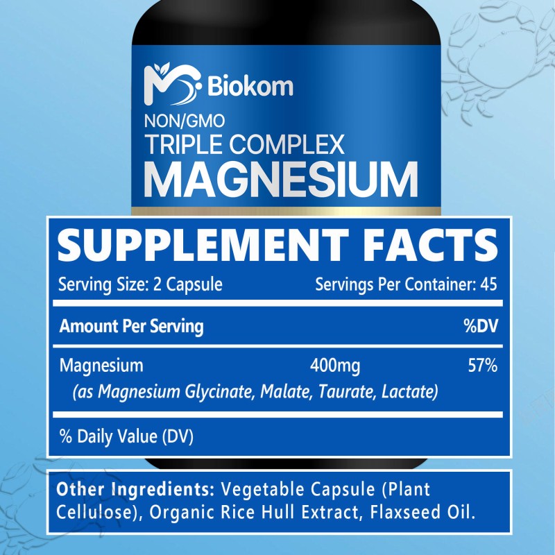 Magnesium Glycinate Capsule Supplier - 400mg Sleep Heart Muscle