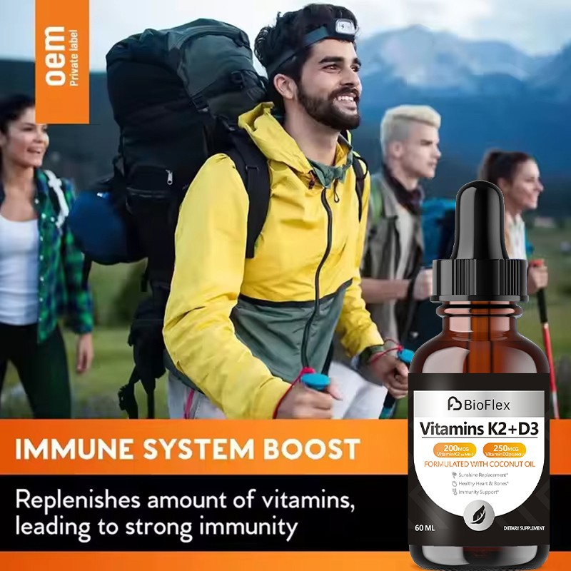 Vitamin D3 K2 Drops Factory - Flavor-Free Heart Health Immune