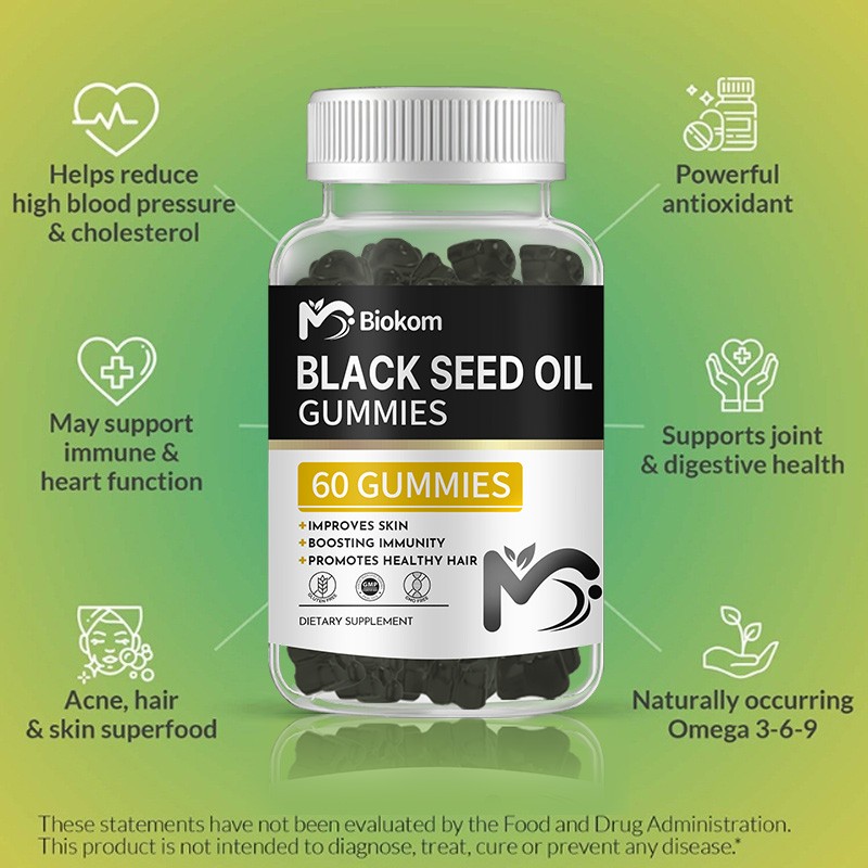 Black Seed Oil Gummy Supplier - Halal Hair Skin Nails Nigella