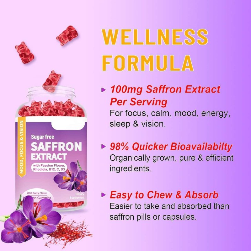 Saffron Gummies Supplier - Ashwagandha Passion Flower Mood