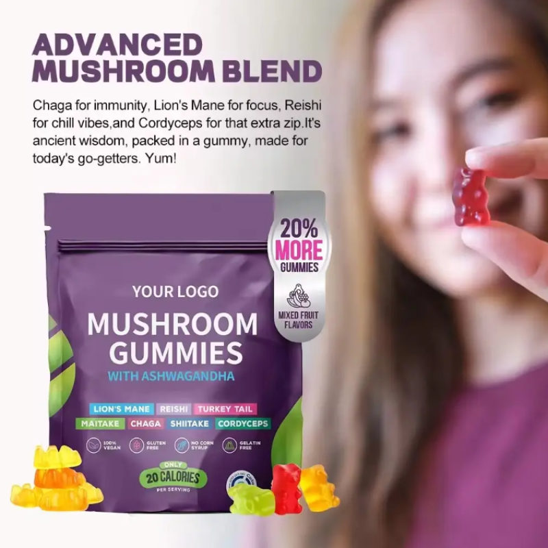 Mushroom Gummies Manufacturer - Cordyceps Reishi Memory Booster