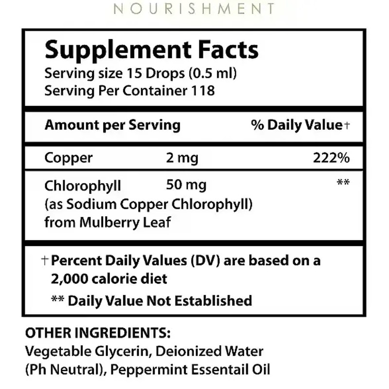 Chlorophyll Drops Factory - Halal Gluten Free Energy Immune