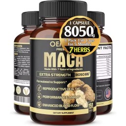 Maca Root Capsules Factory - Ginseng Ashwagandha Male Strength