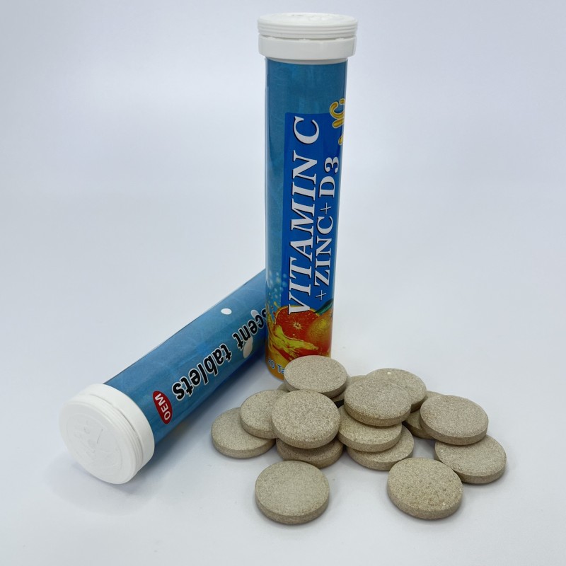 Vitamin C Effervescent Tablets Factory - 1000mg D3 Zinc Energy