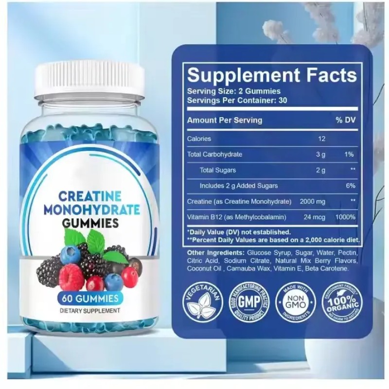 Creatine Monohydrate Gummies Manufacturer - Sugar Free Adult