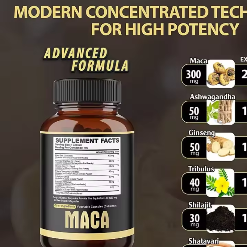 Maca Root Capsules Supplier - Extract Powder Herbal Supplement