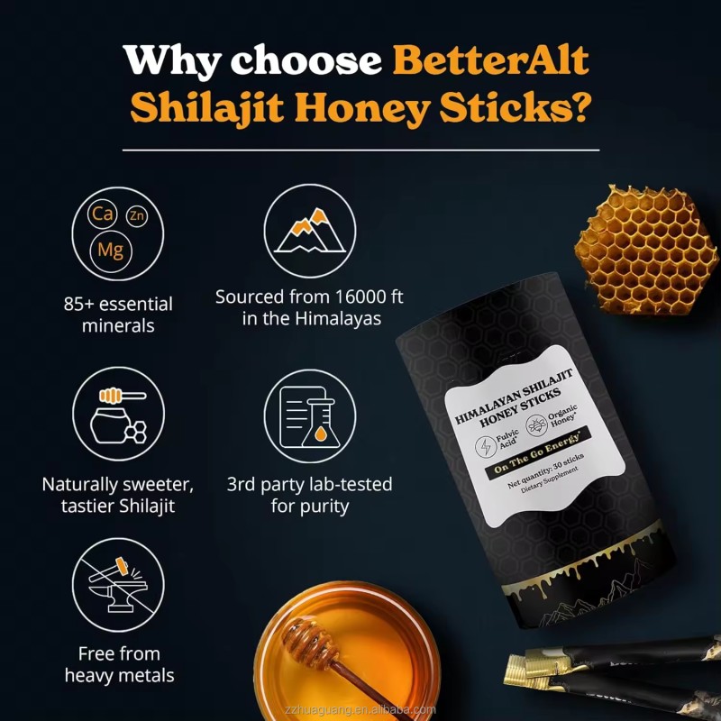 Shilajit Honey Sticks Factory - Himalayan Sachet Organic Honey