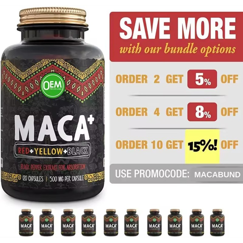 Maca Root Softgel Supplier - Gummy Capsules Women Men