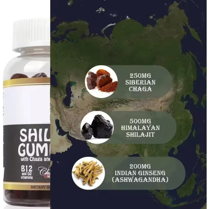 Shilajit Gummies Manufacturer - Halal 95% 85+ Minerals