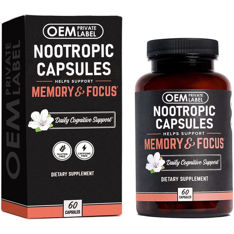 Nootropic Capsules Factory - OEM Brain Supplement Alpha GPC Focus Memory