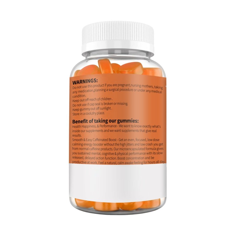 Caffeine Gummies Supplier - OEM Soft Candy Energy Brain Exercise