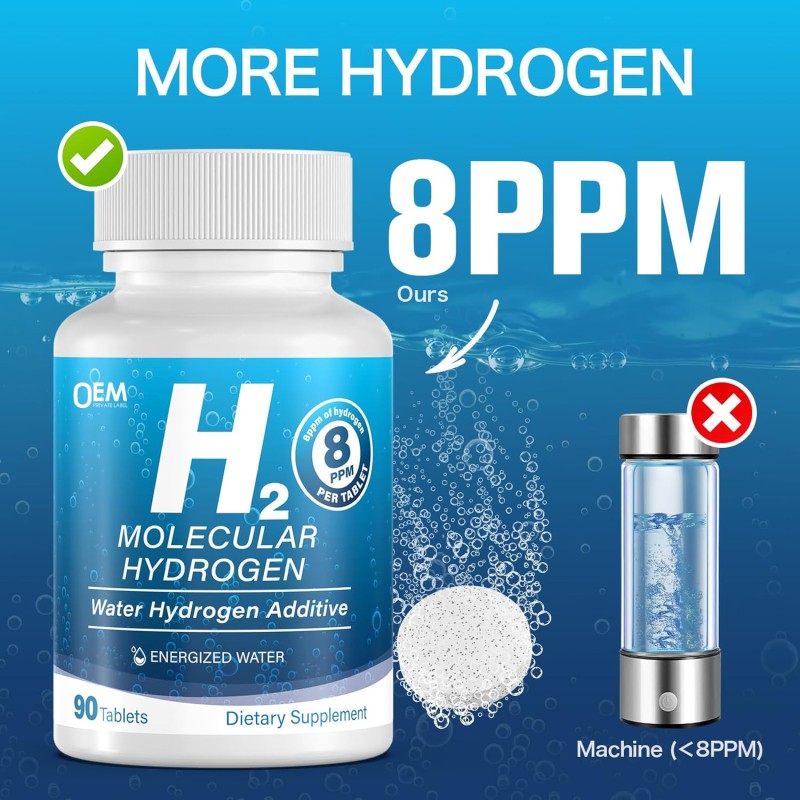 Hydrogen Water Tablets Supplier - OEM H2 Molecular Magnesium Cognitive
