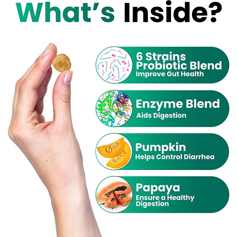 Dog Probiotics Chews Supplier - OEM Digestive Enzymes Allergy Relief