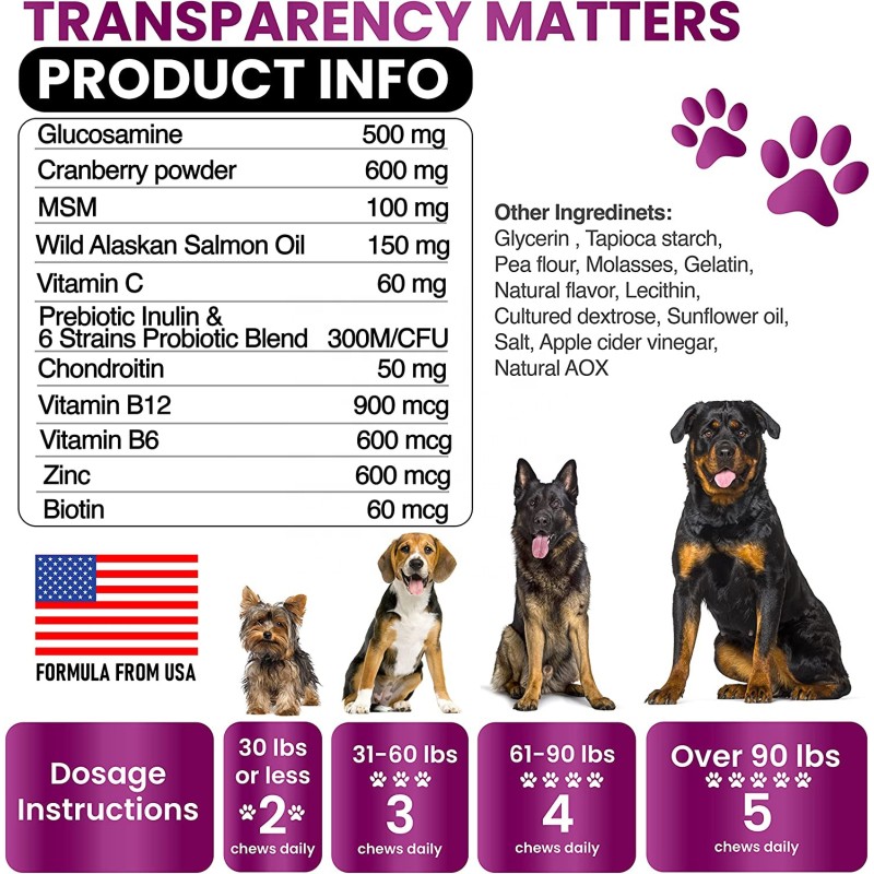 Dog Joint Chews Manufacturer - OEM Hip Joint Supplement Multivitamin