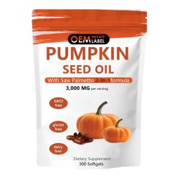 Pumpkin Seed Oil Capsules Supplier - OEM 3000mg 2 in 1 Hair Heart Skin