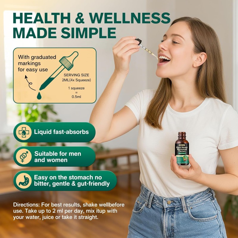 Digestive Drops Manufacturer - OEM Black Walnut Wormwood Tincture Gut