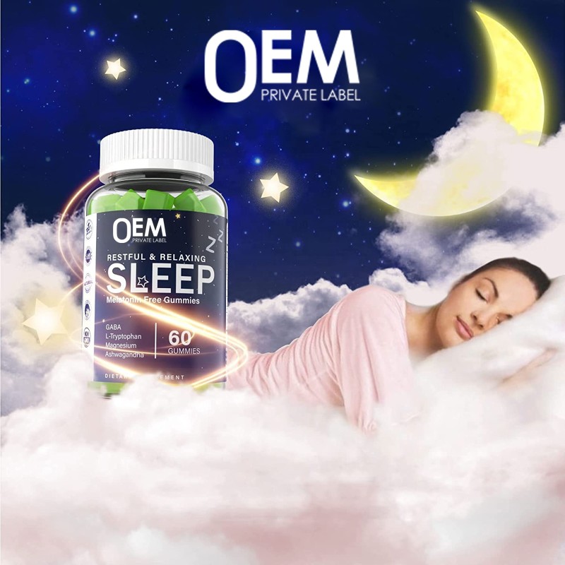 Sleep Aid Gummies Supplier - OEM Melatonin Free Relax Mood Lemon Flavor
