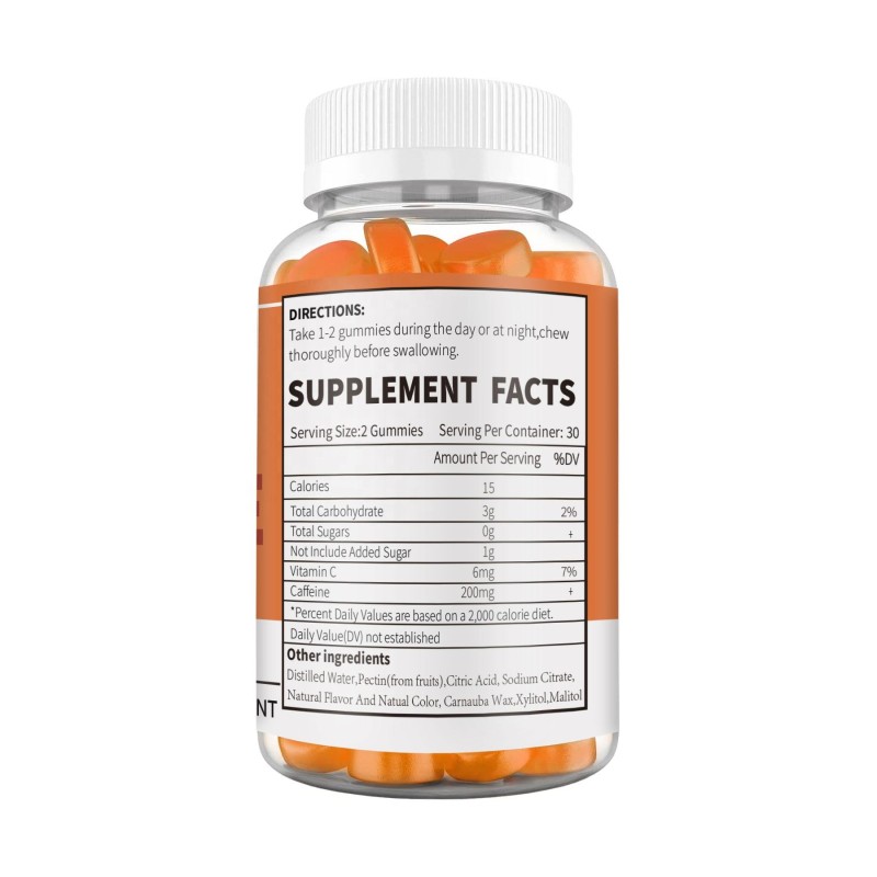 Caffeine Gummies Supplier - OEM Soft Candy Energy Brain Exercise