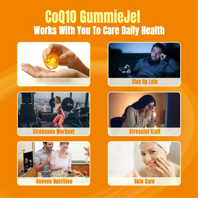 CoQ10 Gummies Factory - OEM Filled Coenzyme Q10 Heart Energy