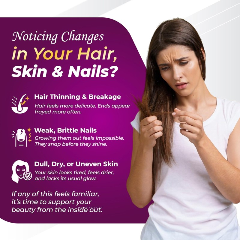 Biotin Capsules Supplier - OEM 7275mg Collagen Keratin Hyaluronic Acid