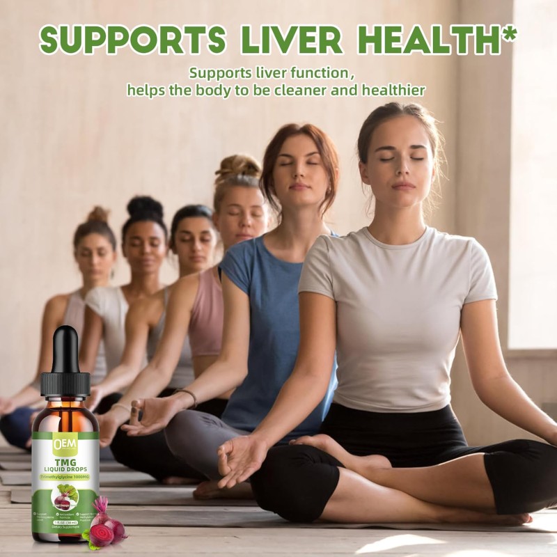 TMG Liquid Drops Supplier - OEM 1000mg Blood Orange Betaine Methylation