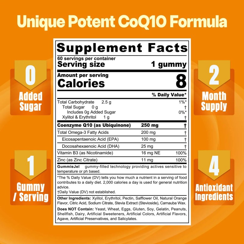 CoQ10 Gummies Factory - OEM Filled Coenzyme Q10 Heart Energy