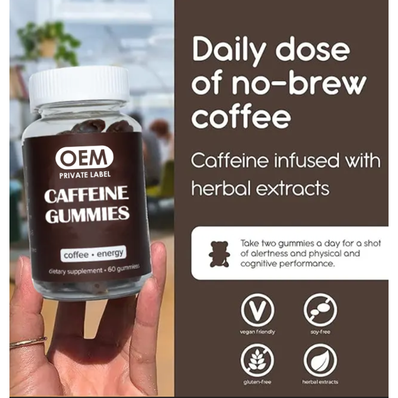 Energy Gummies Manufacturer - OEM Caffeine Herbal Extracts Skin Beauty