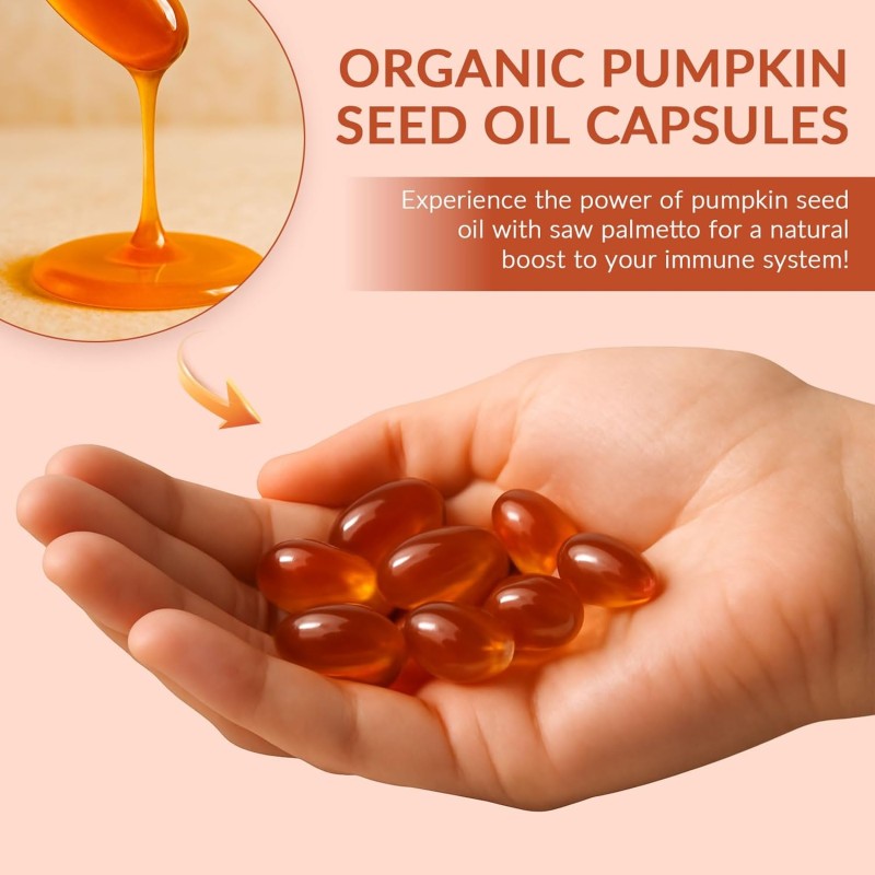 Pumpkin Seed Oil Softgels Manufacturer - OEM 3000mg 2 in 1 Saw Palmetto
