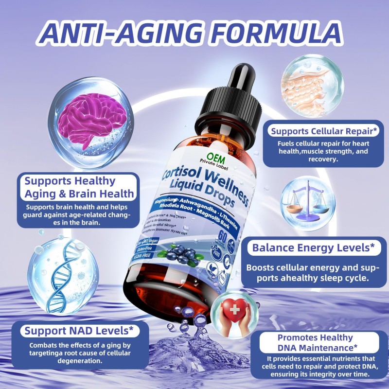 NAD Supplements Drops Manufacturer - OEM 900mg Nicotinamide Riboside Skin Energy