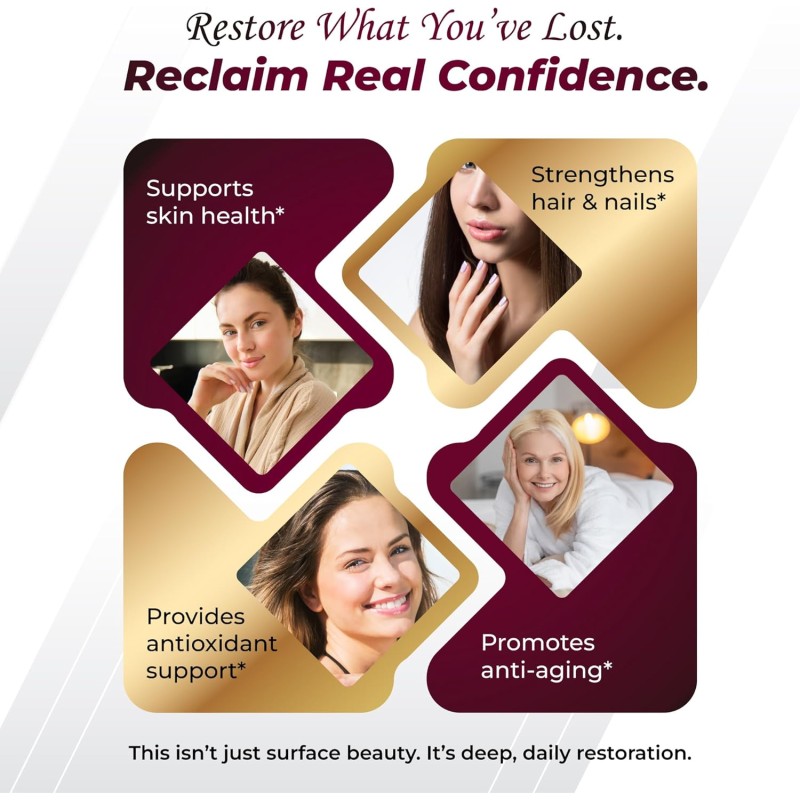 Collagen Capsules Manufacturer - OEM 6419mg Hyaluronic Acid Biotin Keratin