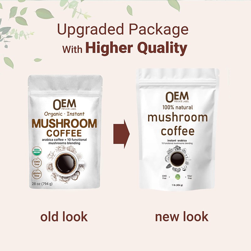 Mushroom Coffee Powder Supplier - OEM Private Label Lions Mane Cordyceps Gut