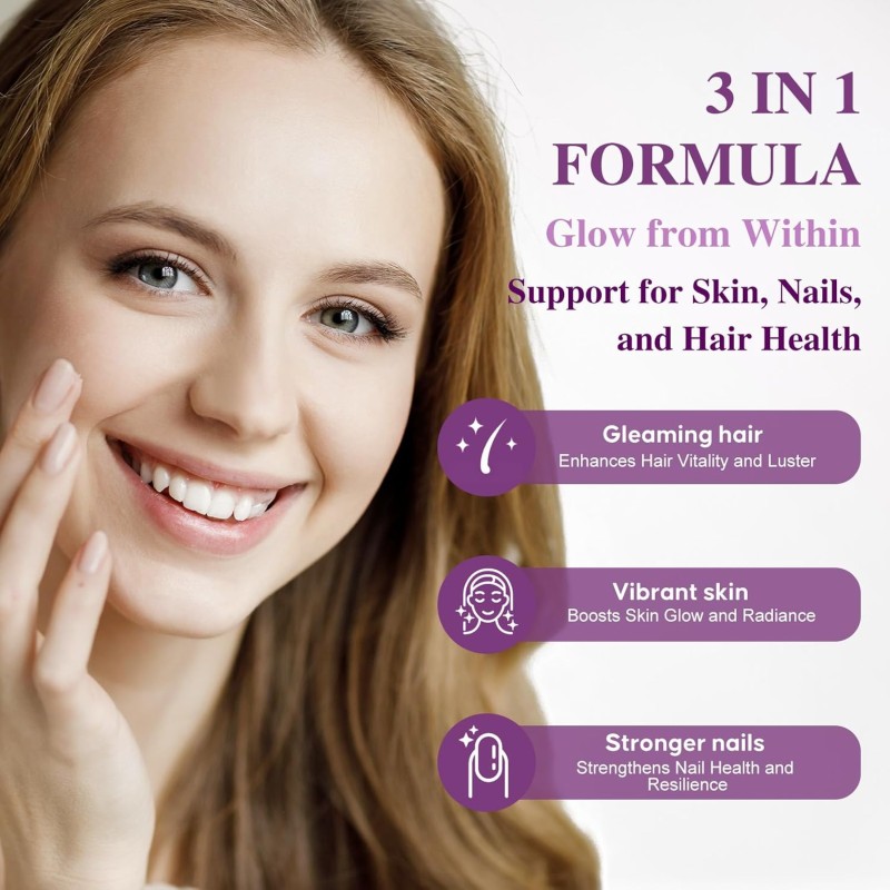 Biotin Capsules Manufacturer - OEM 10000mcg Collagen Keratin Hair Skin