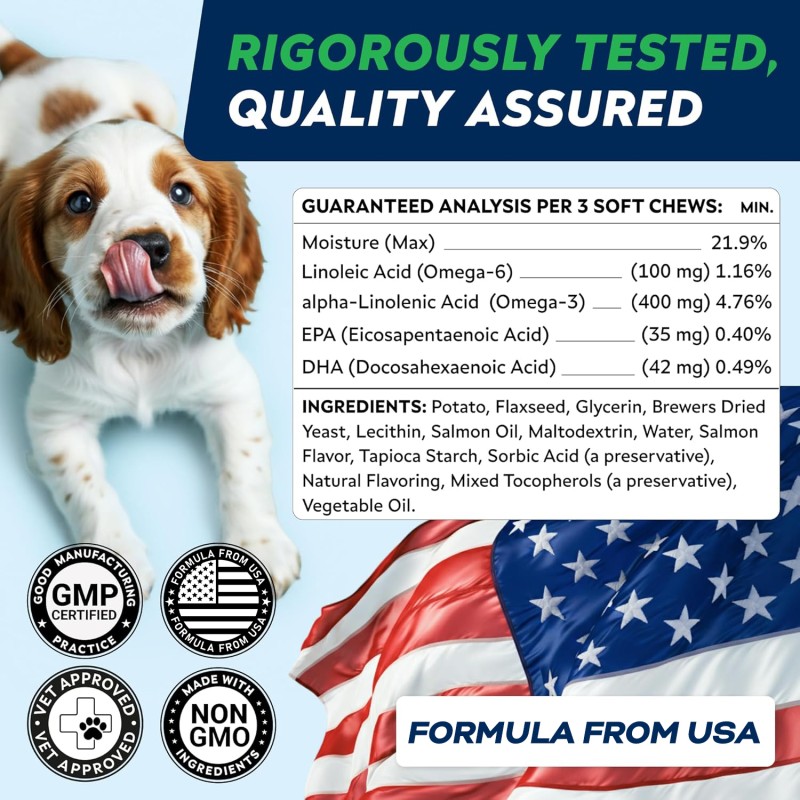 Omega 3 Dog Treats Manufacturer - OEM Fish Oil Allergy Itch Relief Skin