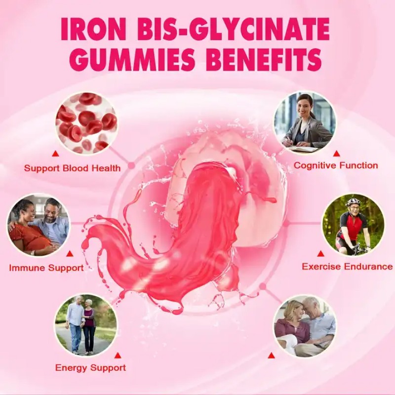 Iron Gummies Manufacturer - OEM Vitamin C High Strength Calcium Zinc