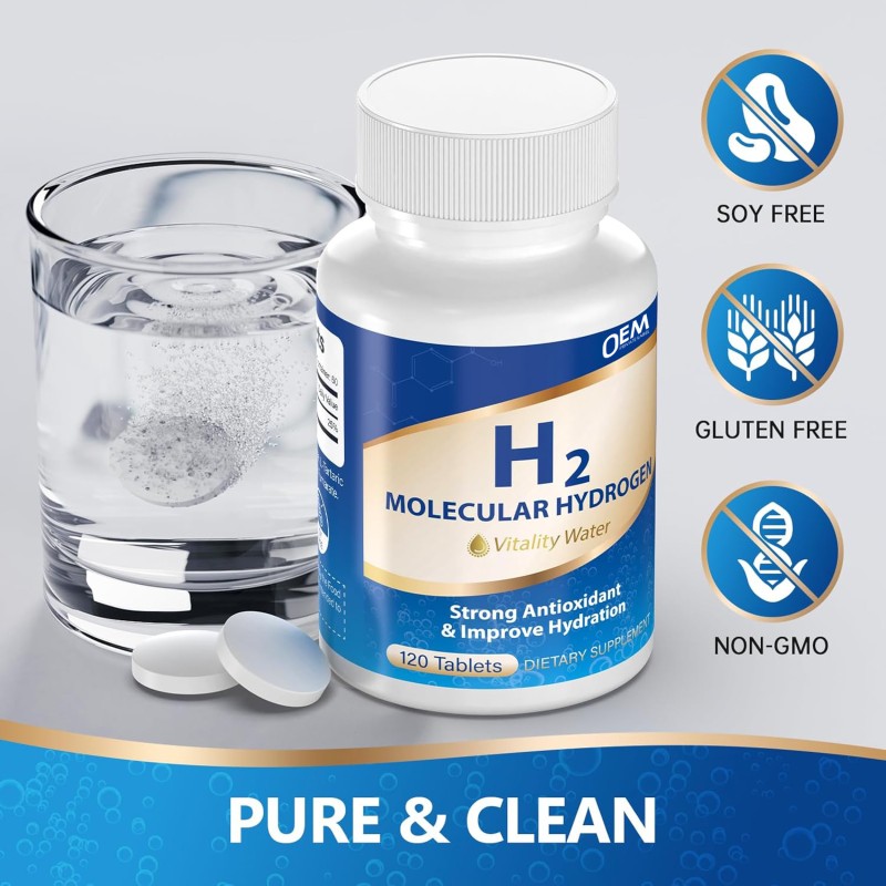Hydrogen Water Tablets Factory - OEM H2 Tablets Brain Health Cognitive