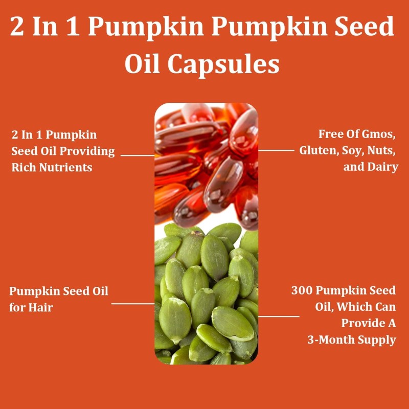 Pumpkin Seed Oil Softgels Factory - OEM 3000mg Saw Palmetto Hair Skin