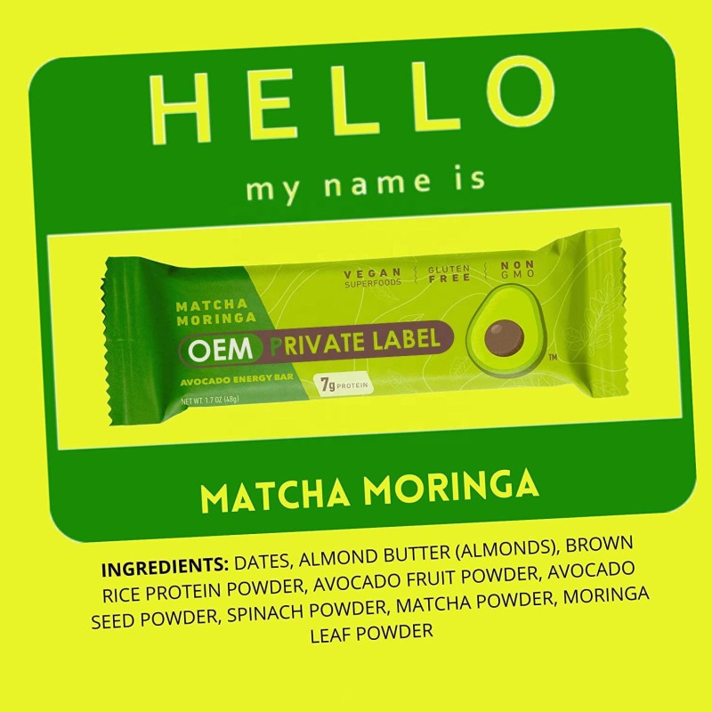 Protein Energy Bars Supplier - OEM Vegan Organic Low Carbs Energy Boost