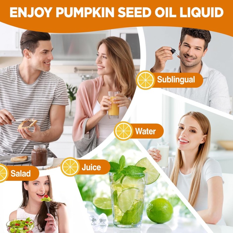 Hair Growth Drops Factory - OEM Pumpkin Seed Oil Saw Palmetto Prostate