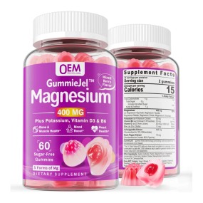 Magnesium Gummies Factory - OEM Center Filled Potassium Vitamin D3 B6