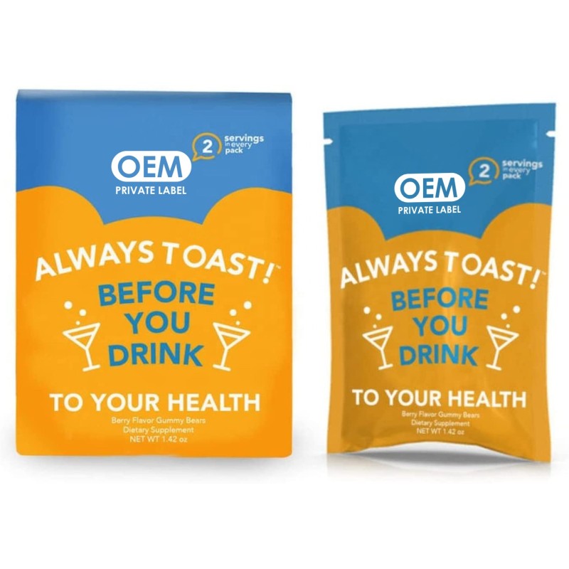 Hangover Gummies Supplier - OEM Vegan Liver Detox After Alcohol Remedy