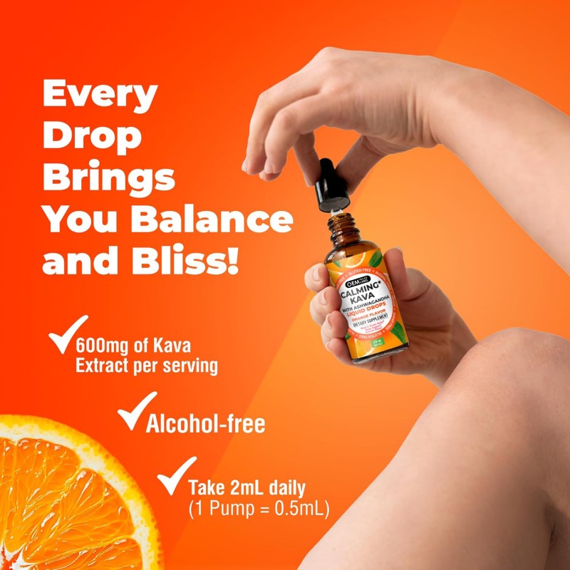 Calming Drops Manufacturer - OEM Kava Ashwagandha Valerian Root Mood