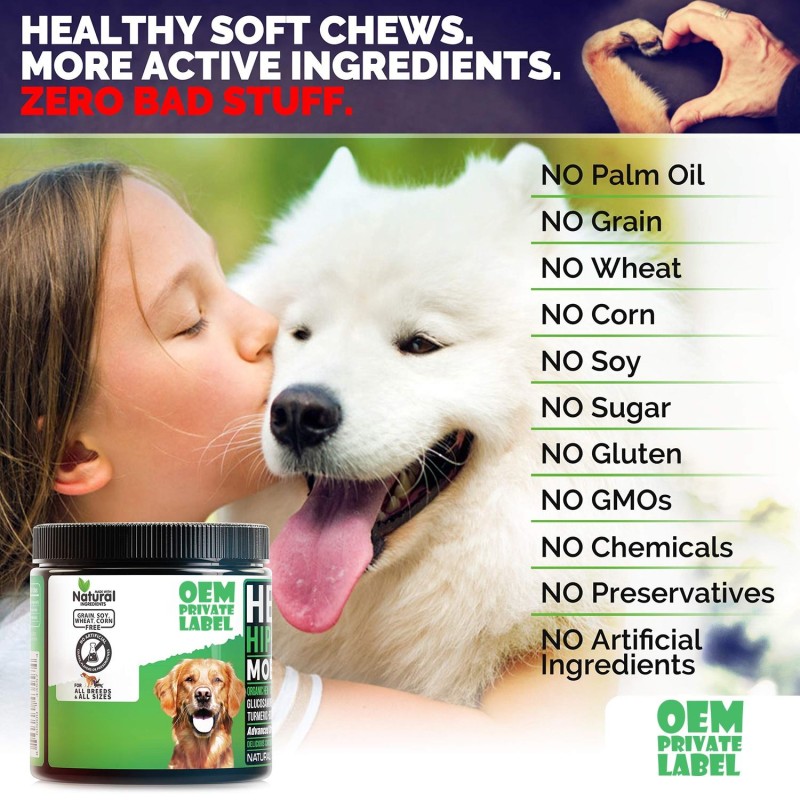 Dog Chews Manufacturer - OEM Immune Health Skin Coat Dental Hip Joint