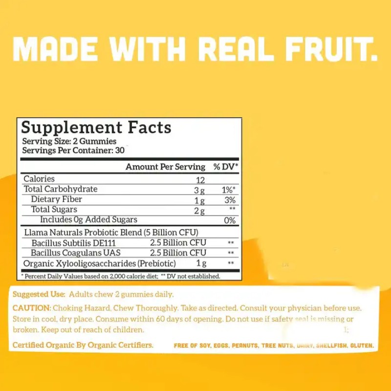 Probiotic Gummies Supplier - OEM Center Filled Prebiotics Fiber Immune