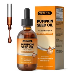 Hair Growth Drops Factory - OEM Pumpkin Seed Oil Saw Palmetto Prostate