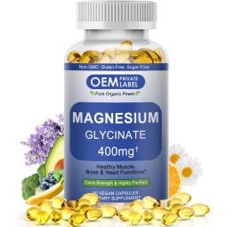 Magnesium Glycinate Softgels Supplier - OEM 400mg Bisglycinate Muscle Heart