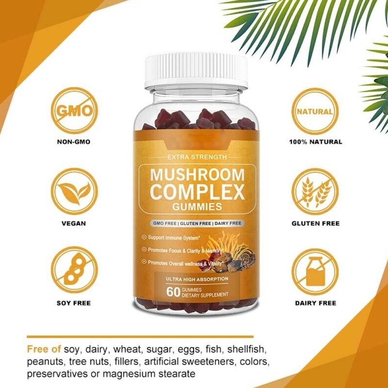 Mushroom Gummies Factory - Organic Brain Health Complex