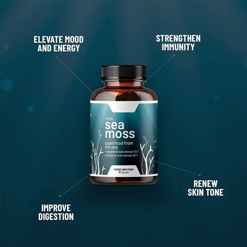 Irish Seamoss Capsules Supplier - 500mg 60 Capsule Immunity