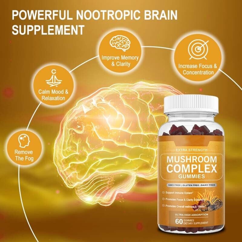 Mushroom Gummies Factory - Organic Brain Health Complex