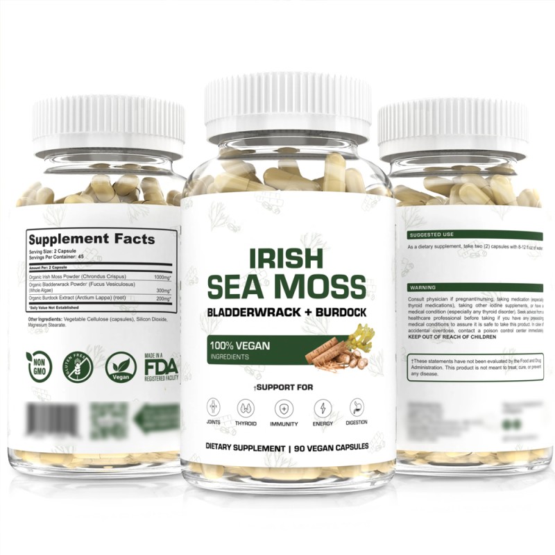 Sea Moss Capsules Manufacturer - Vegan Seamoss Pills OEM